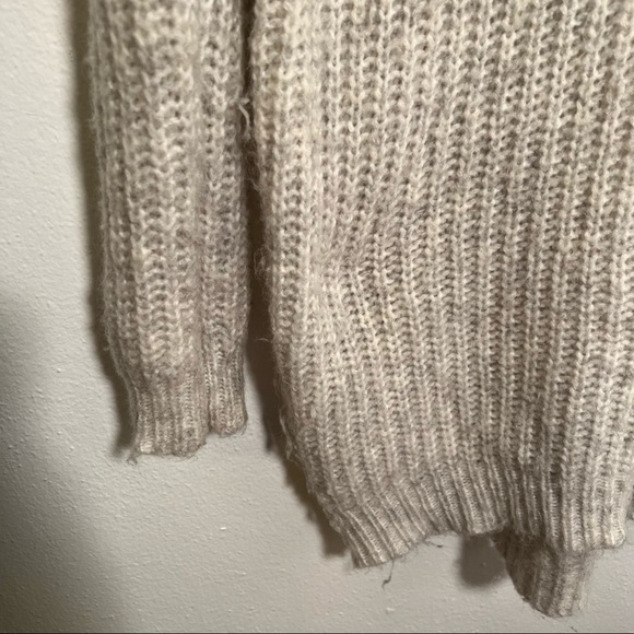 Aerie Oversized Lace-Up Pullover Sweater Tunic - Picture 6 of 13